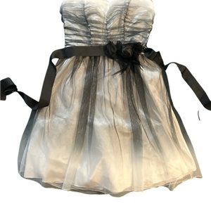 Elegant Black and White Kids Dress